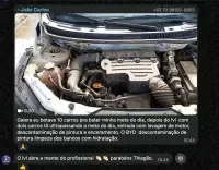 Mensagem de André Carlos sobre aumento na quantidade de carros atendidos por dia